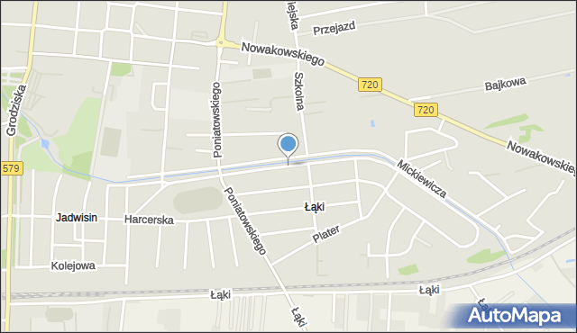 Błonie powiat warszawski zachodni, Legionów, mapa Błonie powiat warszawski zachodni