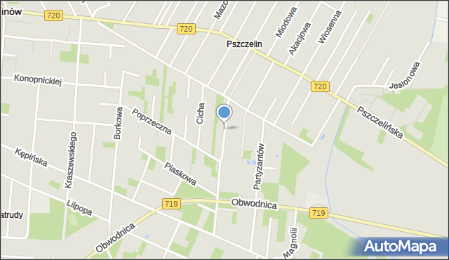 Brwinów, Leśnej Polany, mapa Brwinów