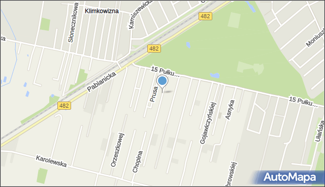 Chechło Pierwsze, Leśmiana Bolesława, mapa Chechło Pierwsze