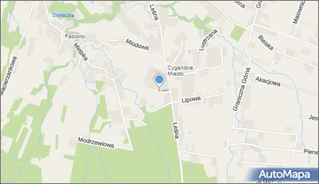 Czaniec, Letnia, mapa Czaniec