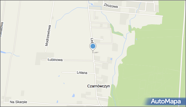 Czarnówczyn, Leśna, mapa Czarnówczyn