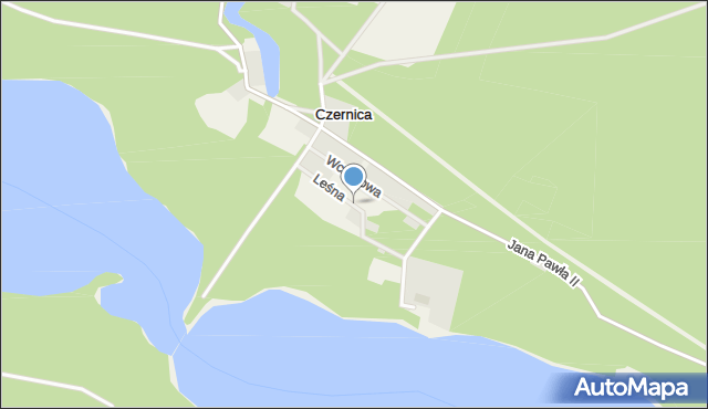 Czernica gmina Brusy, Leśna, mapa Czernica gmina Brusy