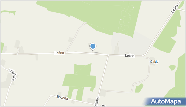 Dzielna gmina Ciasna, Leśna, mapa Dzielna gmina Ciasna