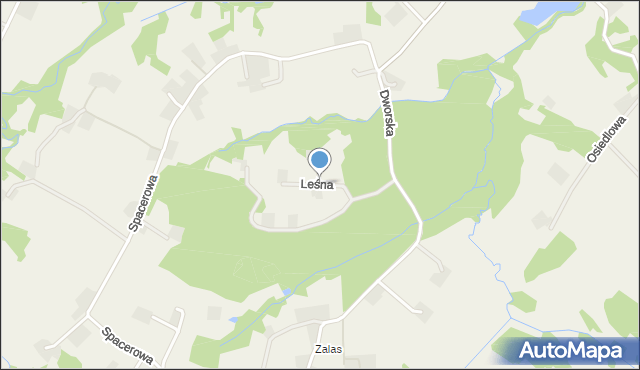 Frydrychowice, Leśna, mapa Frydrychowice