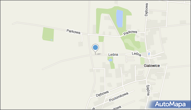 Galowice, Leśna, mapa Galowice