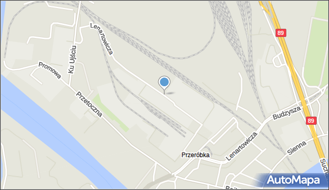 Gdańsk, Lenartowicza Teofila Aleksandra, mapa Gdańska