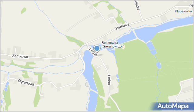 Głębowice gmina Osiek, Leśna, mapa Głębowice gmina Osiek