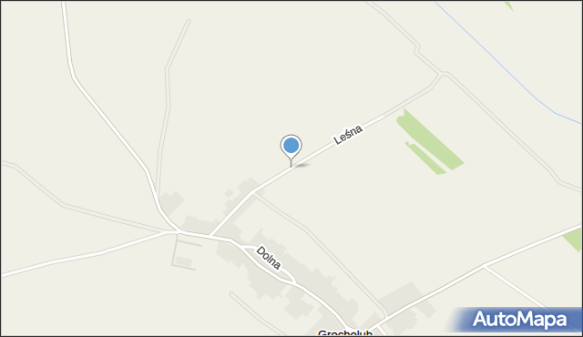 Grocholub, Leśna, mapa Grocholub