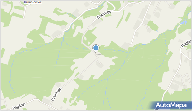 Gromnik powiat tarnowski, Leszka Czarnego, mapa Gromnik powiat tarnowski