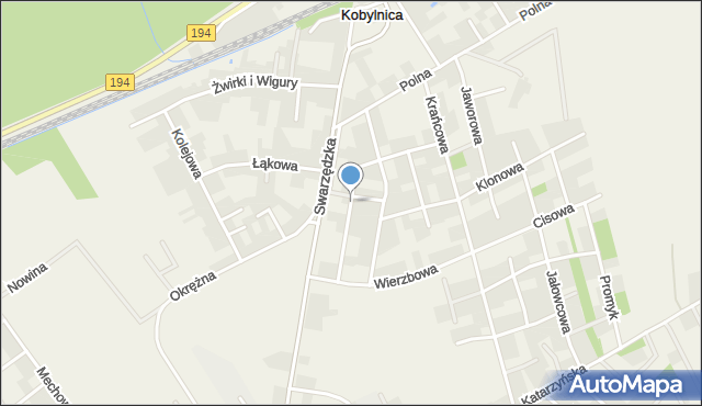 Gruszczyn gmina Swarzędz, Leszczynowa, mapa Gruszczyn gmina Swarzędz