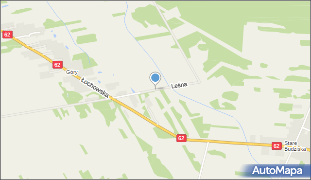 Gwizdały, Leśna, mapa Gwizdały