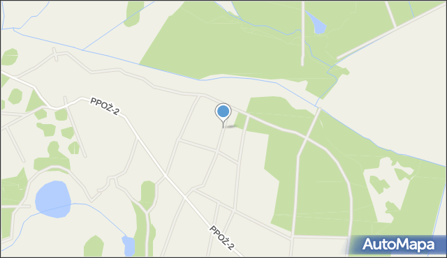 Janinów gmina Mirosławiec, Leśnictwo Wieniec, mapa Janinów gmina Mirosławiec