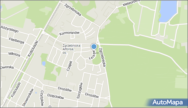 Katowice, Lelków, mapa Katowic