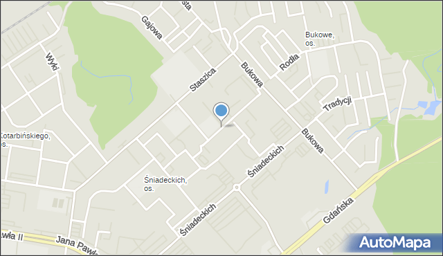 Koszalin, Lelewela Joachima, mapa Koszalina