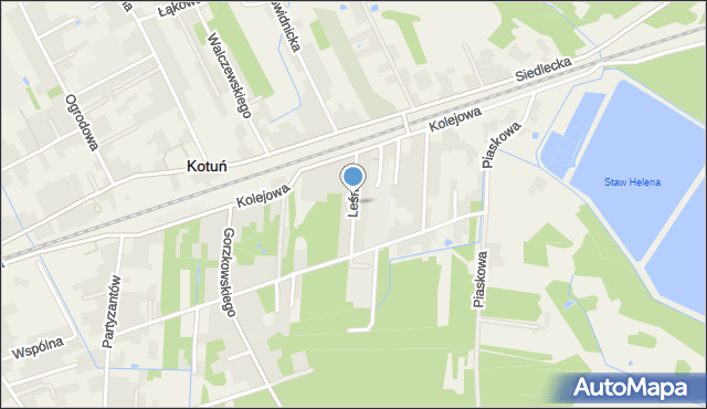 Kotuń powiat siedlecki, Leśna, mapa Kotuń powiat siedlecki