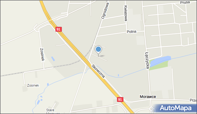 Krośniewice, Leśna, mapa Krośniewice