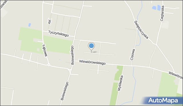 Krotoszyn, Leszczynowa, mapa Krotoszyna