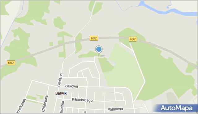 Łapy, Letniskowa, mapa Łapy