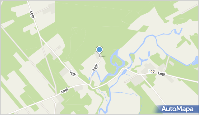 Łęgi gmina Płoniawy-Bramura, Łęgi, mapa Łęgi gmina Płoniawy-Bramura