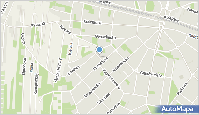 Legionowo, Lelewela Joachima, mapa Legionowo