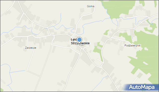 Łęki Strzyżowskie, Łęki Strzyżowskie, mapa Łęki Strzyżowskie