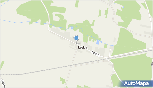Lesica gmina Piekoszów, Lesica, mapa Lesica gmina Piekoszów