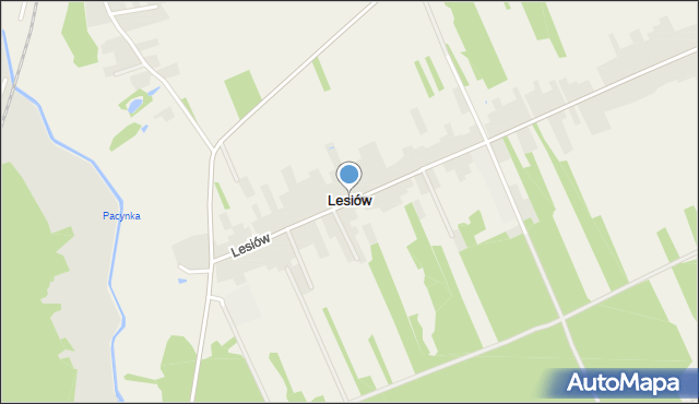 Lesiów, Lesiów, mapa Lesiów