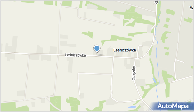 Leśniczówka gmina Bychawa, Leśniczówka, mapa Leśniczówka gmina Bychawa