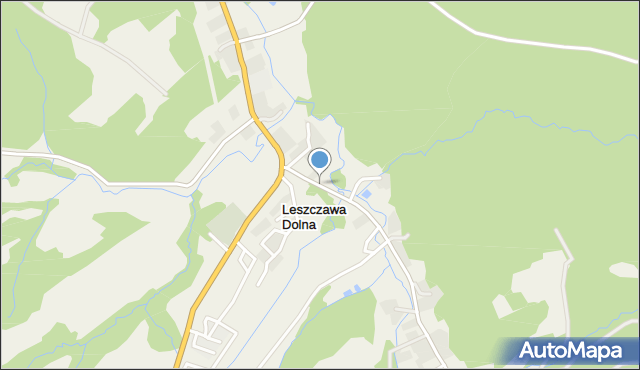 Leszczawa Dolna, Leszczawa Dolna, mapa Leszczawa Dolna