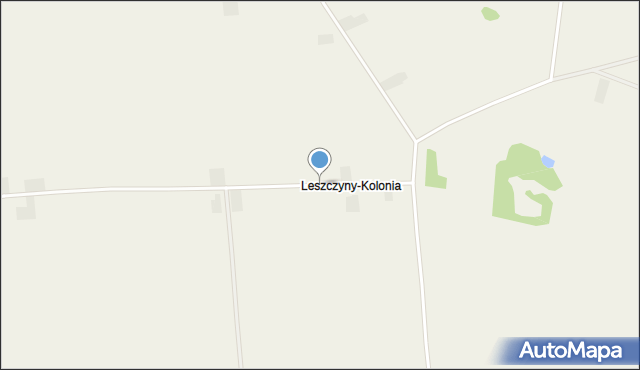 Leszczyny-Kolonia, Leszczyny-Kolonia, mapa Leszczyny-Kolonia