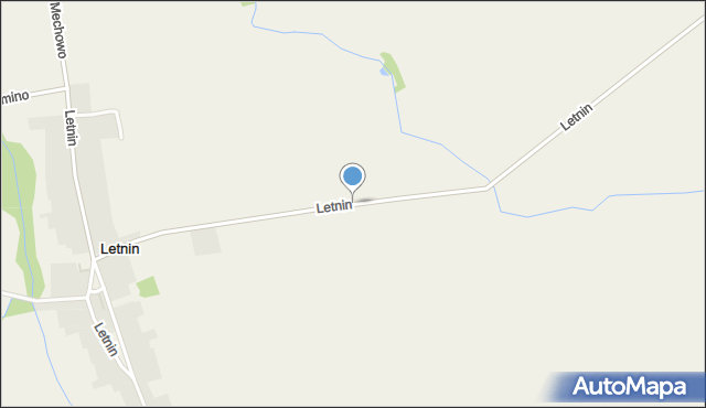 Letnin, Letnin, mapa Letnin
