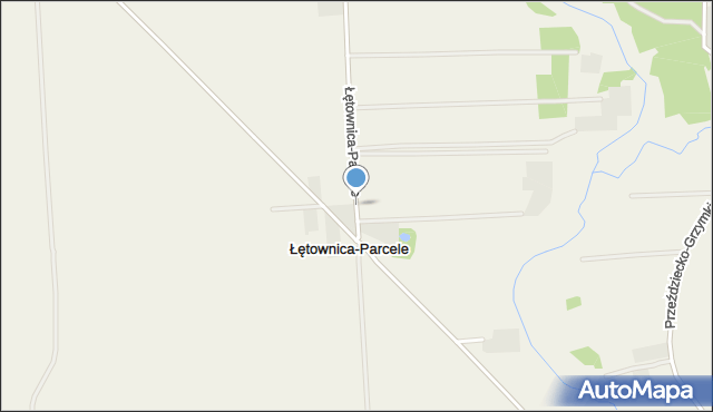Łętownica-Parcele, Łętownica-Parcele, mapa Łętownica-Parcele