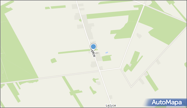 Łężce gmina Pajęczno, Łężce, mapa Łężce gmina Pajęczno