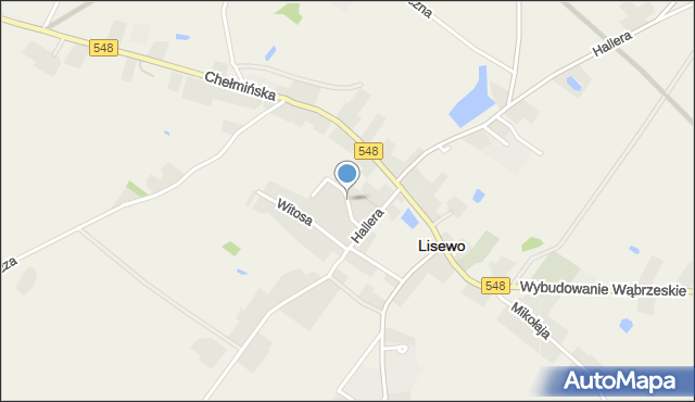 Lisewo powiat chełmiński, Łebińskiego Augustyna, ks., mapa Lisewo powiat chełmiński