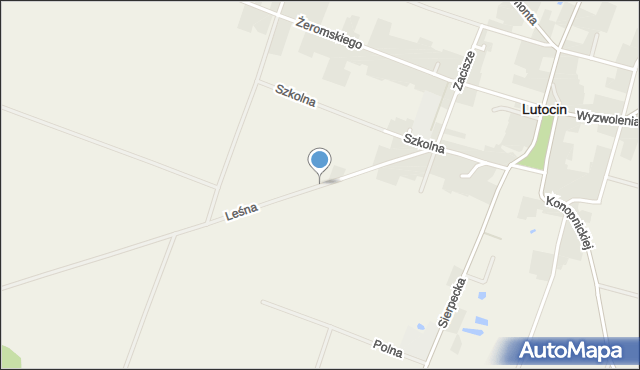 Lutocin, Leśna, mapa Lutocin