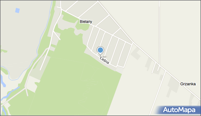 Maków Mazowiecki, Leśna, mapa Maków Mazowiecki