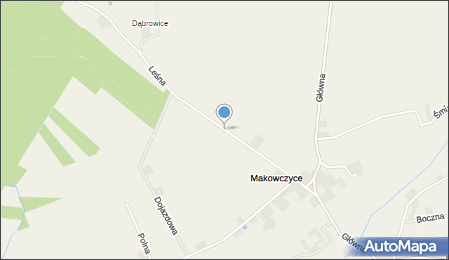Makowczyce, Leśna, mapa Makowczyce