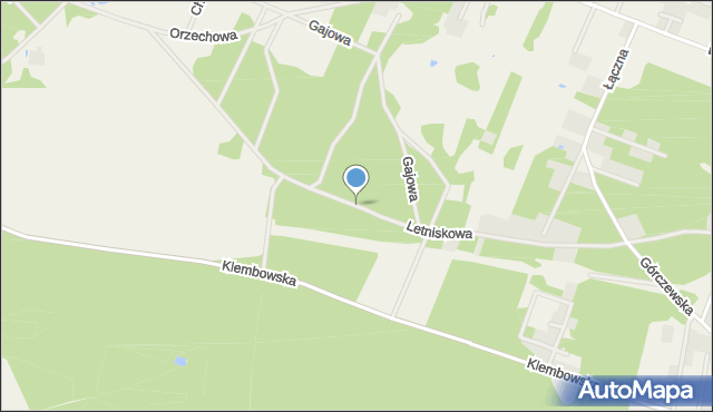 Michałów gmina Klembów, Letniskowa, mapa Michałów gmina Klembów