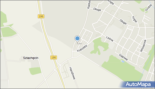 Murowana Goślina, Leszczynowa, mapa Murowana Goślina