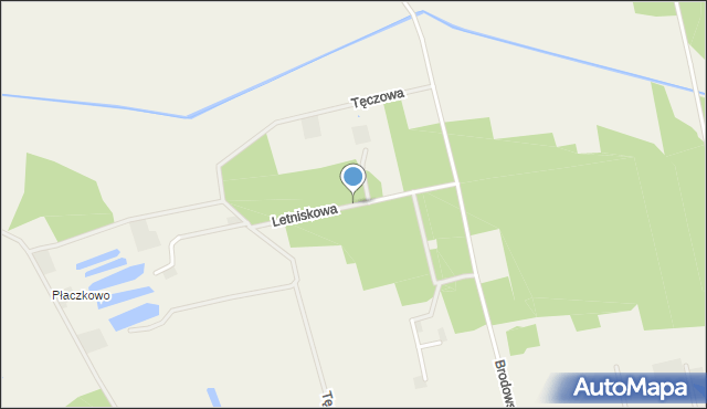 Murzynowo Leśne, Letniskowa, mapa Murzynowo Leśne