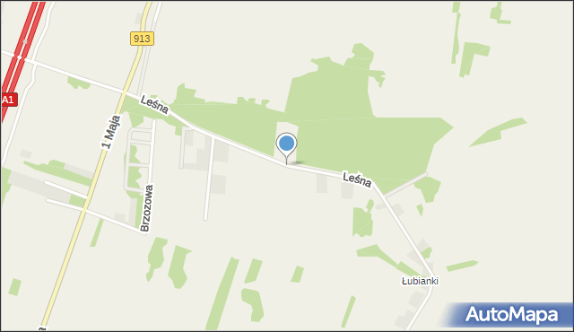 Myszkowice gmina Bobrowniki, Leśna, mapa Myszkowice gmina Bobrowniki