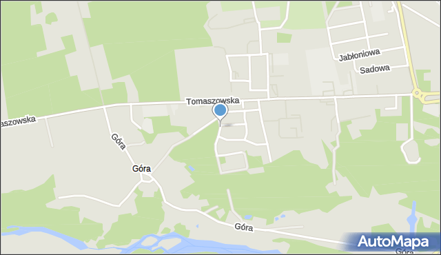 Nowe Miasto nad Pilicą, Leśna, mapa Nowe Miasto nad Pilicą