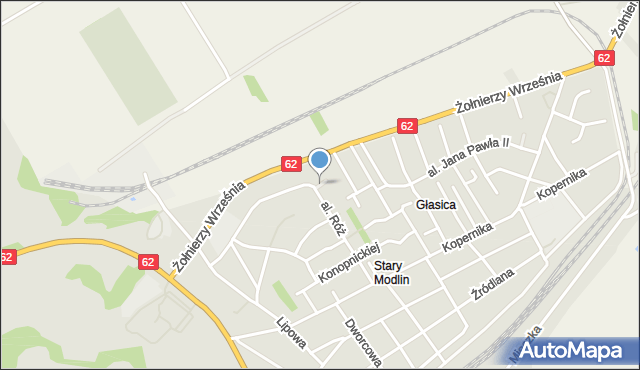 Nowy Dwór Mazowiecki, Leszczynowa, mapa Nowy Dwór Mazowiecki