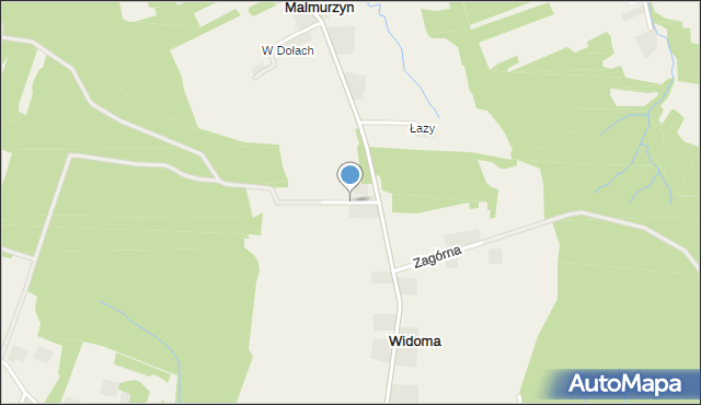 Oblęgór, Leśna, mapa Oblęgór
