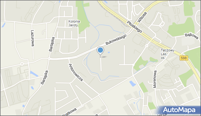 Olsztyn, Lewandowskiego Stanisława, mapa Olsztyna
