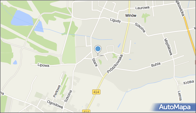 Opole, Leśne Wzgórze, mapa Opola