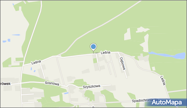 Ostrówek gmina Dąbrówka, Leśna, mapa Ostrówek gmina Dąbrówka