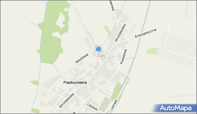 Pasikurowice, Leśna, mapa Pasikurowice