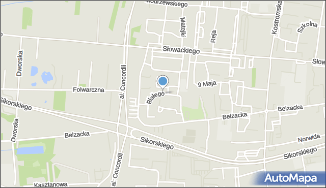 Piotrków Trybunalski, Leszka Białego, mapa Piotrków Trybunalski