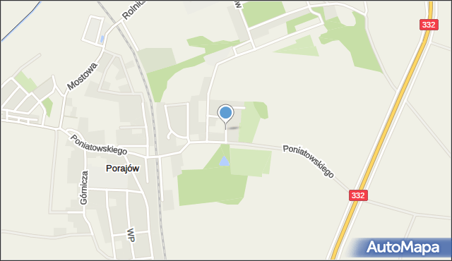 Porajów, Leśna, mapa Porajów